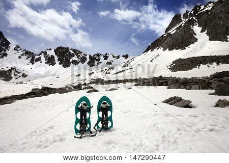 Snowshoes In Snow Mountain