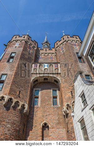 Medieval City Gate Sassenpoort In The Center Of Zwolle