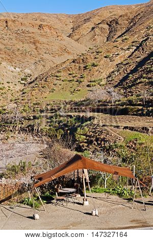 Table  In Todra Gorge  Morocco