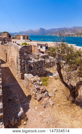 Spinalonga Island With Medieval Fortress, Crete