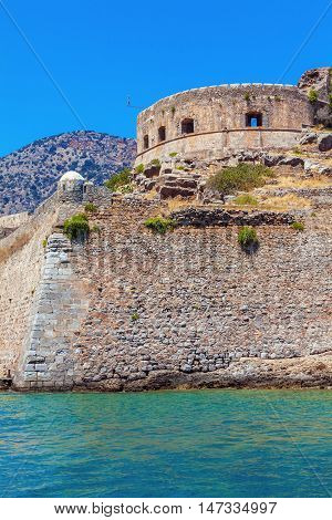 Spinalonga Island With Medieval Fortress, Crete