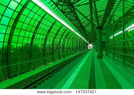 MOSCOW, RUSSIA - SEPTEMBER 13, 2016: Central Circle Line MCC tation Delovoj centr