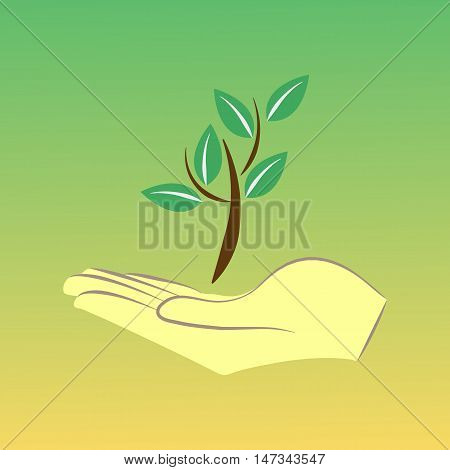 Environmental ecology protection poster. protect nature vector