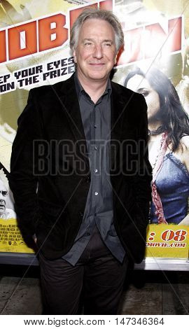 Alan Rickman at the Los Angeles premiere of 'Noble Son' held at the Egyptian Theater in Hollywood, USA on December 2, 2008.