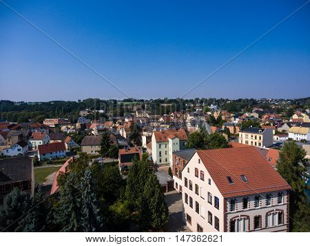 Aerial View Of Goessnitz Altenburg Thuringia Town
