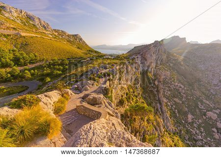 Beautiful view of Cap de Formentor Mallorca Spain