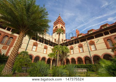 ST. AUGUSTINE FLORIDA USA - circa JANUARY 2015. Flagler College former Hotel