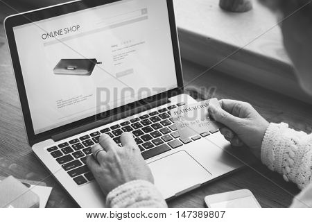 Shopping Payment Onling Technology Connect Concept
