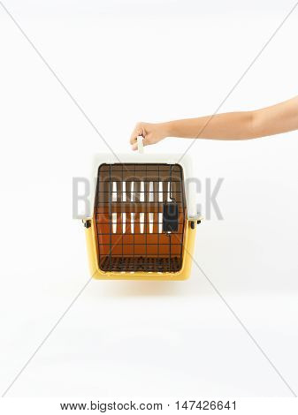 Pet travel plastic carrier case is essential for taking your pet to the vet or on other journey's outside the home.Pets should never travel lose in the car or in your arms on the street.
