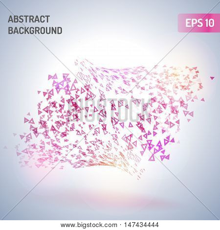 Abstract triangle vector background eps 10. Abstract background with colored elements