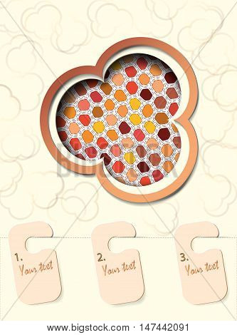 Design background for different applications the effect of depth and volume.