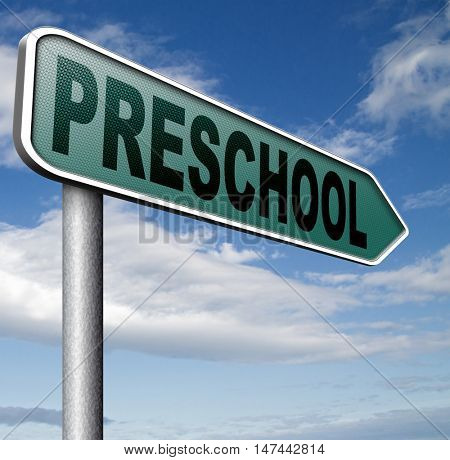 preschool education kindergarten nursery school or playgroup 3D illustration