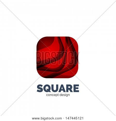 Vector abstract square logo, business icon