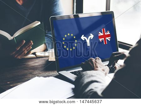 Brexit Bremain UK EU Referendum Concept