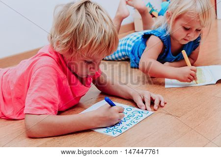 kids learning to write numbers, education and learning
