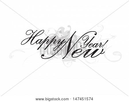 Happy New Year Illustration with abstract background