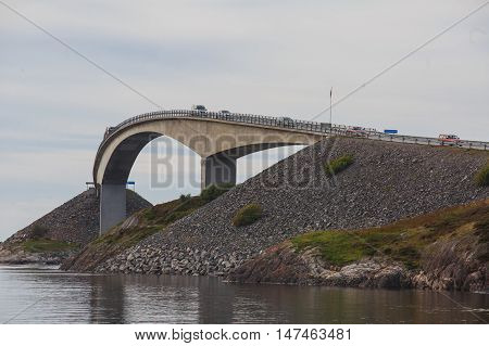 Famous Norwegian Atlantic Ocean Road, Norway