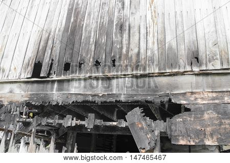 home fire. abstract detail images conflagration  that was abandoned after the house fire.