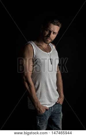 Sexy Muscular Young Man
