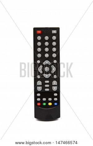 TV remote control on a white background