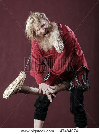 A Man In A Red Shirt