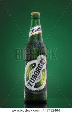 Tuborg is a Danish brewing company founded in 1873 by Carl Frederik Tietgen. Since 1970 it has been part of the Carlsberg Group. The brewery was founded in Hellerup (Gentofte Municipality) a part of northern Copenhagen Denmark.