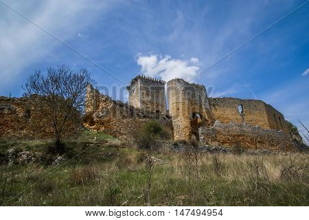 Medieval Castle In Ucero, Soria, Castilla Y Leon, Spain