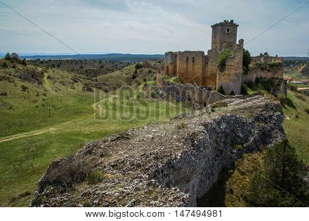 Medieval Castle In Ucero, Soria, Castilla Y Leon, Spain