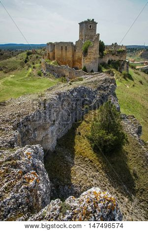 Medieval Castle In Ucero, Soria, Castilla Y Leon, Spain