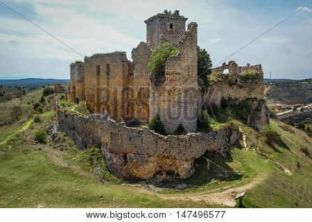 Medieval Castle In Ucero, Soria, Castilla Y Leon, Spain