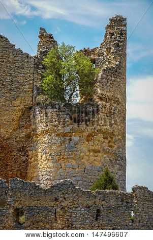 Medieval Castle In Ucero, Soria, Castilla Y Leon, Spain