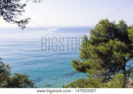 Beautiful landscape of the sea coast. 2016. Spain.