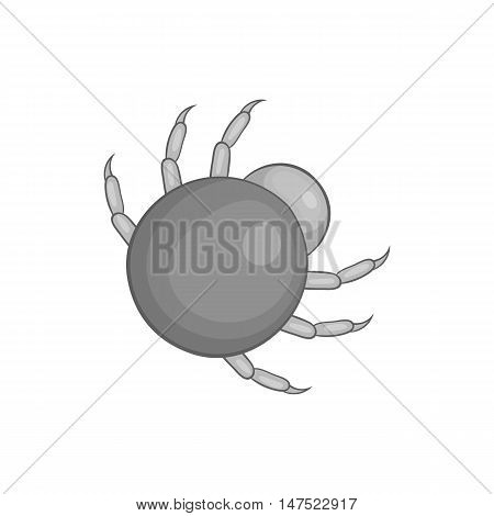 Mite parasite icon in black monochrome style on a white background vector illustration