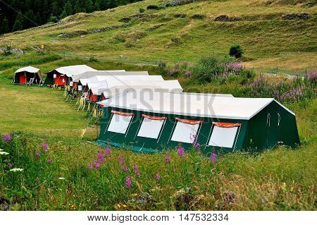 childrens summer camp in Valle Aosta in alpien mountains