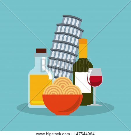 italian culture holidays icon vector illustration design