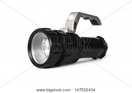 The Flashlight isolated on white colored background