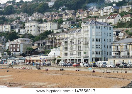 Ventnor/UK. 13th September 2016. A popular coastal resort is busy on a warm late summer's day on the southern tip of the Isle of Wight.