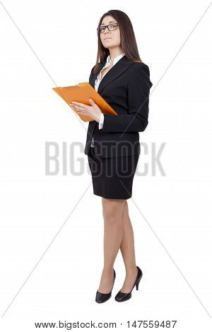 Businesswoman Reading Some Documents