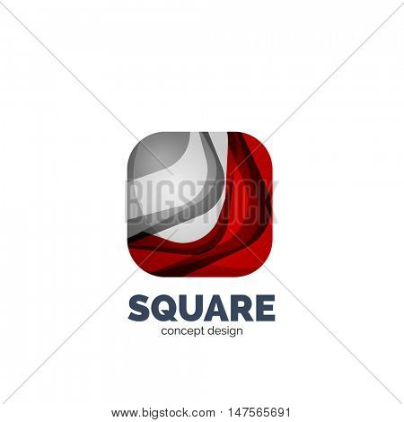 Vector abstract square logo, business icon