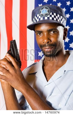 africké americké policejní důstojník