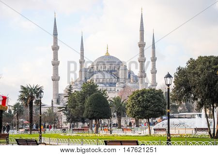 Istanbul Aya Sophia Mosque - January 7/2013: Orthodox Pilgrims Visited The Aya Sofia Mosque During T