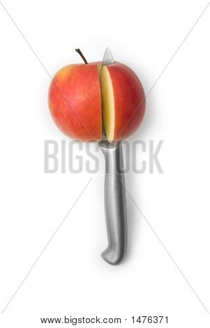 Apple og kniv