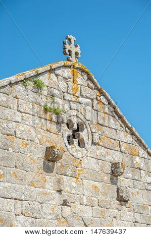 Our lady of La Lanzada shrine in Sanxenxo town Spain