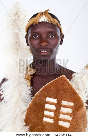 afrikanske tribesman closeup portræt