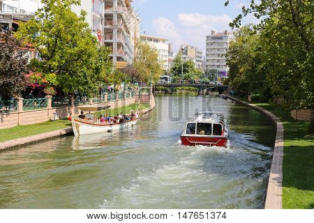 Porsuk River In Eskisehir