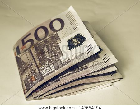 Vintage Euro Note