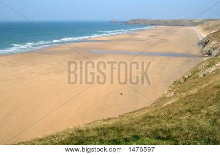 Perran Sands Beach, Cornwall, Regno Unito