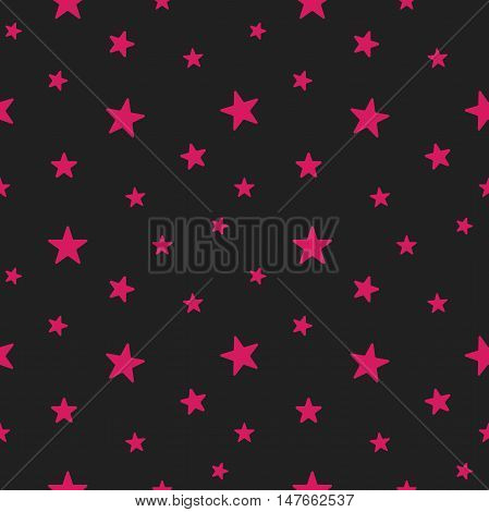 Star seamless pattern. Cute pink stars. Babies Fashion. Vector illustration eps 10