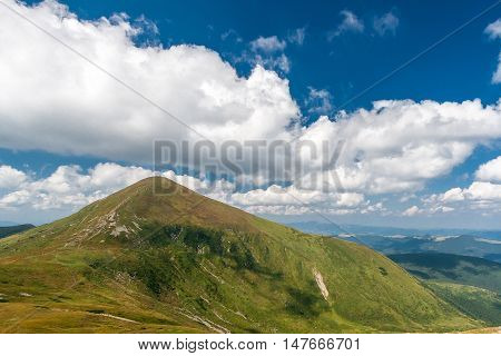 The highest peak of the Ukrainian Carpathians - Goverla.