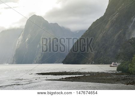 Milford Sound / Piopiotahi, A Fiord In The South West Of New Zealand's South Island, Within Fiordlan